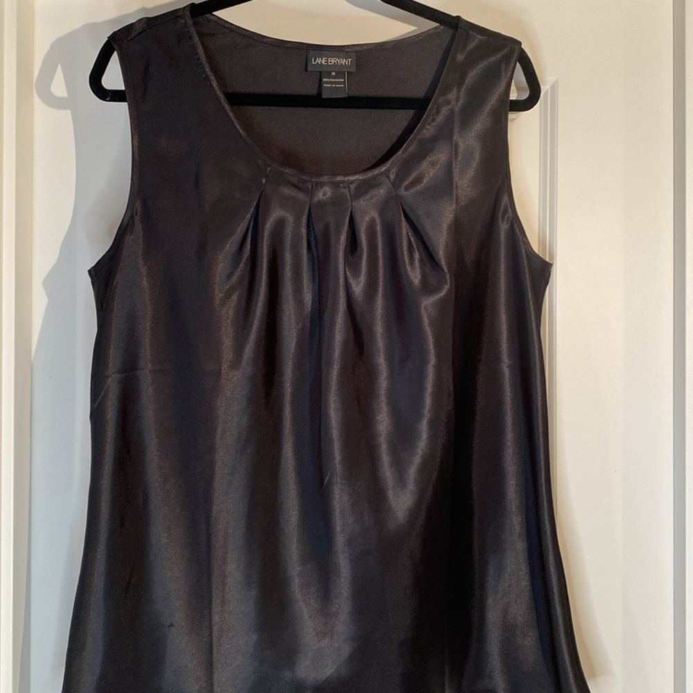 Lane Bryant Sleeveless Black Top - 18